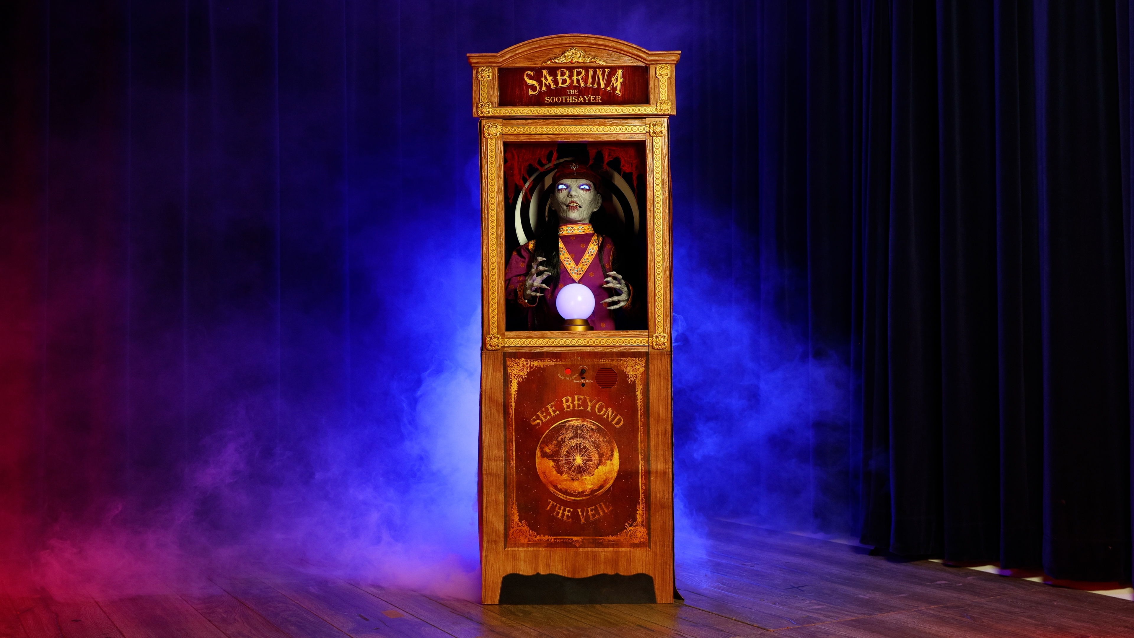 FUN99890 5 ft Soothsayer Sabrina the Fortune Teller Animatronic Decoration